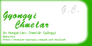 gyongyi chmelar business card